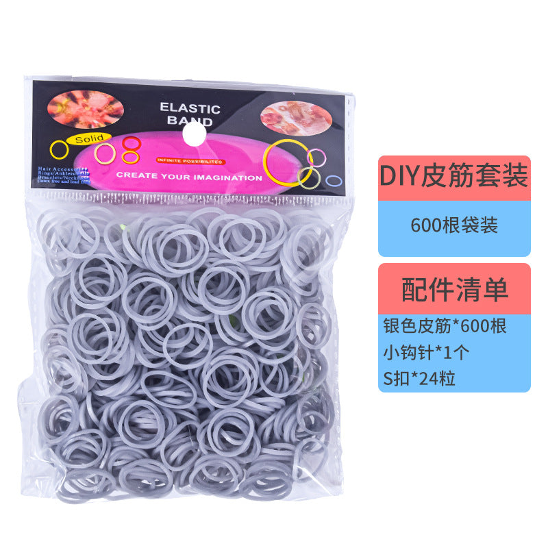 600 Rubber Band Bag Supplementary Pack Children's diy Bracelet Set Educational Toys Hand-woven Small Rubber Band