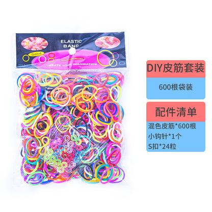 600 Rubber Band Bag Supplementary Pack Children's diy Bracelet Set Educational Toys Hand-woven Small Rubber Band