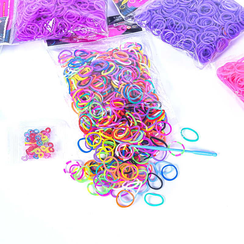 600 Rubber Band Bag Supplementary Pack Children's diy Bracelet Set Educational Toys Hand-woven Small Rubber Band
