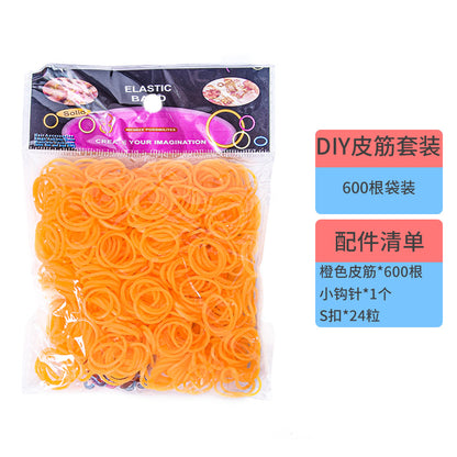 600 Rubber Band Bag Supplementary Pack Children's diy Bracelet Set Educational Toys Hand-woven Small Rubber Band