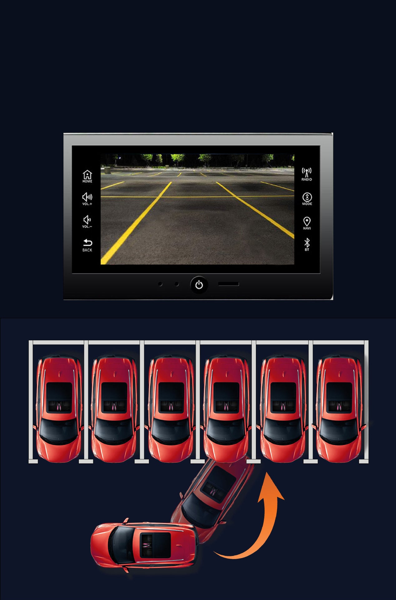 Rear view Camera Dedicated for Car Reversing and Parking