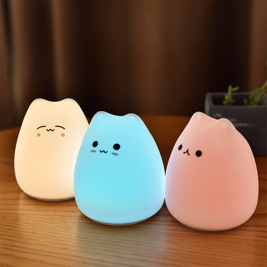 Silicone Touch Sensor LED Night Light for Children Baby Kids
