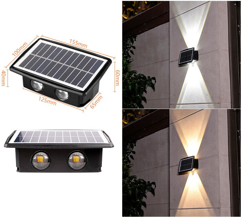 Buy Solar Outdoor Light with 18650 Battery & Color LED Mode