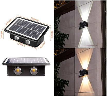 Buy Solar Outdoor Light with 18650 Battery & Color LED Mode