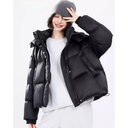 Women's Short Thermal Cotton-padded Jacket for Winter Comfort