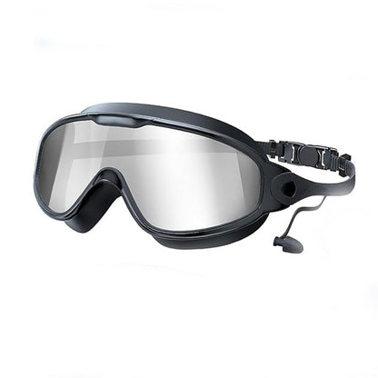 Large Frame Anti Fog Swimming Goggles With Earplugs Uses Now
