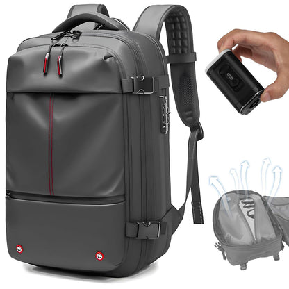 60L Vacuum Compression Travel Backpack with Ergonomic Design