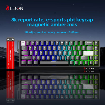 68 Keys Wired Mechanical Gaming for Keyboard Magnetic Axis