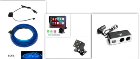 7" IPS Car Smart Screen with Wireless CarPlay Navigation