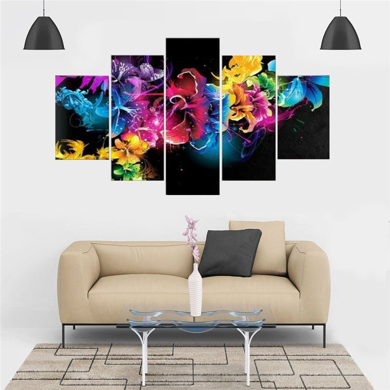 Diamond Painting DIY Set Five Consecutive Paintings for Art