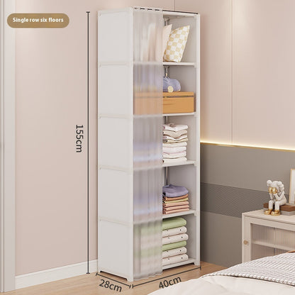 Dust-Proof Wardrobe Small Household Storage Cabinet for Home