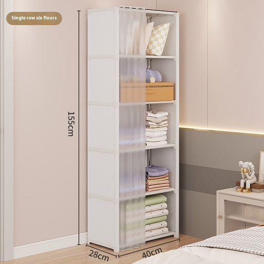 Dust-Proof Wardrobe Small Household Storage Cabinet for Home