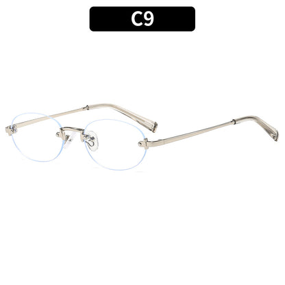 UV400 Fashion Oval Frameless Sunglasses for Eye Protection
