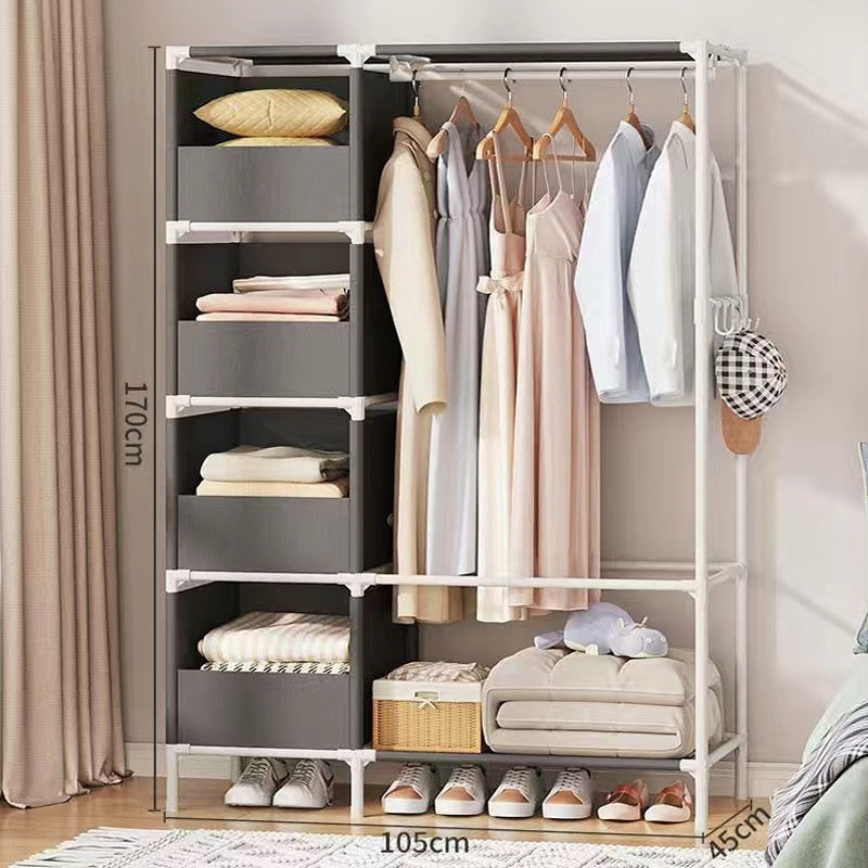 Simple Wardrobe for Bedroom – Quick Assembly & Home Storage