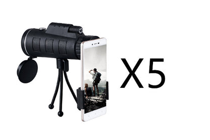 Buy Compatible Monocular Telescope Zoom Scope Phone Clip Tripod