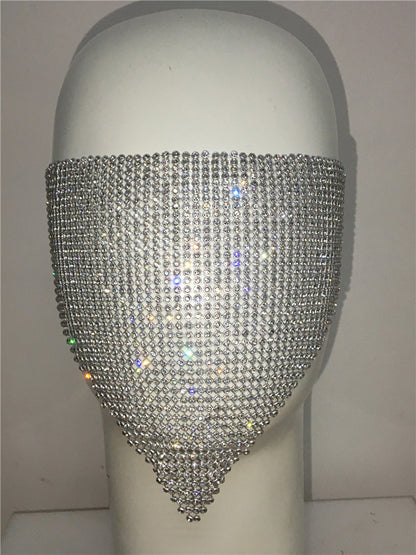 Buy Personality Trend Accessories Rhinestone Mask – Stylish Look