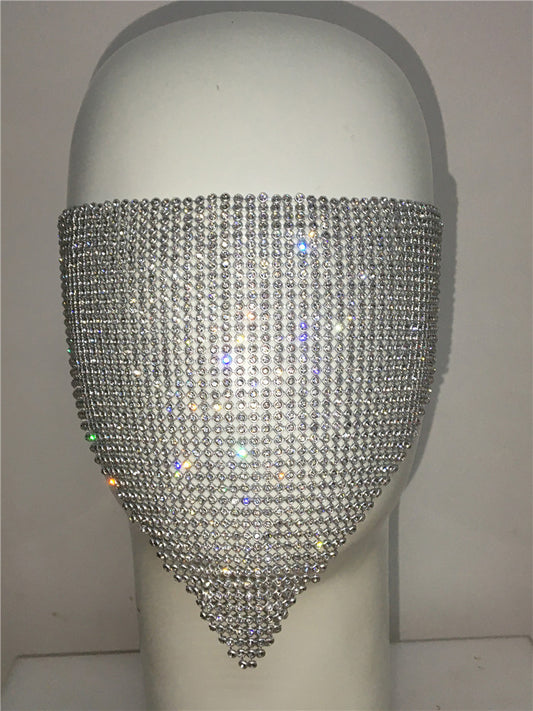 Buy Personality Trend Accessories Rhinestone Mask – Stylish Look