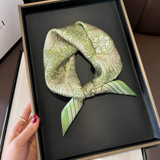 Buy Beige Silk Square Scarf for Women Versatile & Easy to Style