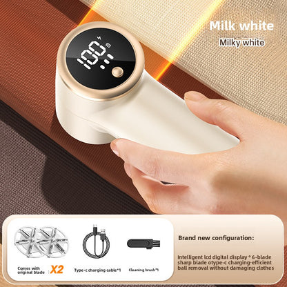 Rechargeable Fabric Shaver  Digital Display for Clothes Care