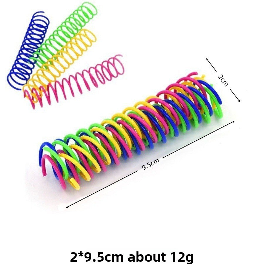Colorful Cat Spring Toys for Daily Fun Exercise and Activity