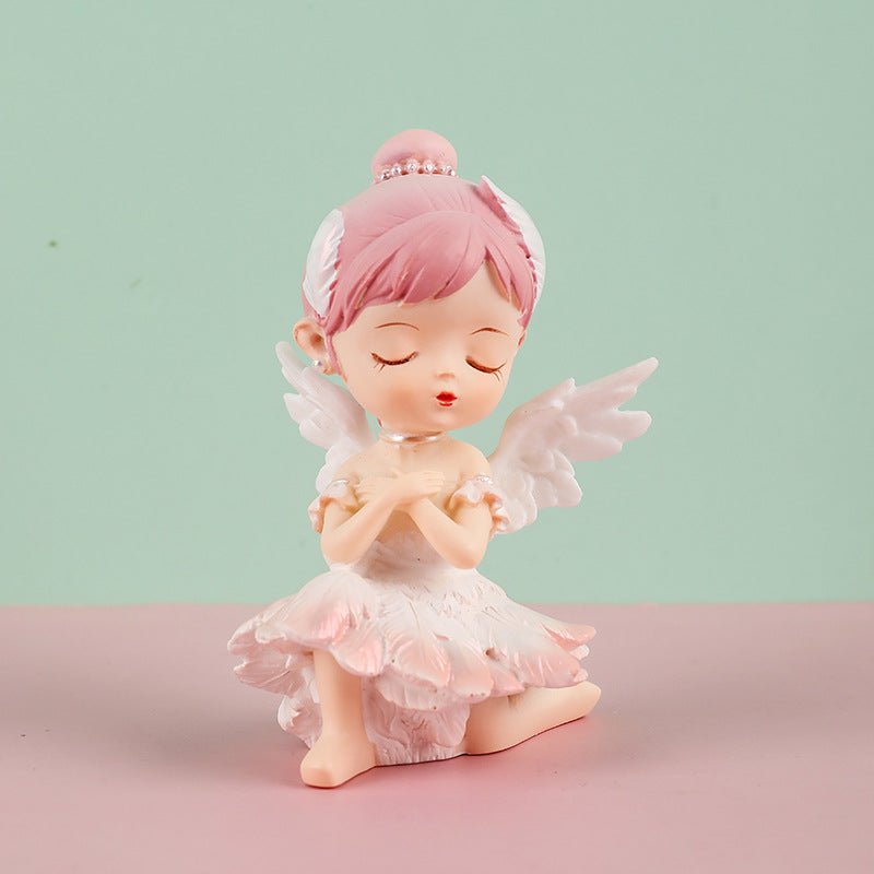 Ballerina Girl Cake Decoration Elegant Home Decor Piece