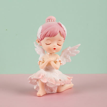 Ballerina Girl Cake Decoration Elegant Home Decor Piece
