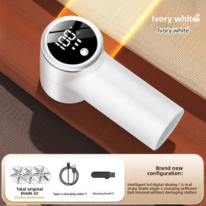 Rechargeable Fabric Shaver  Digital Display for Clothes Care