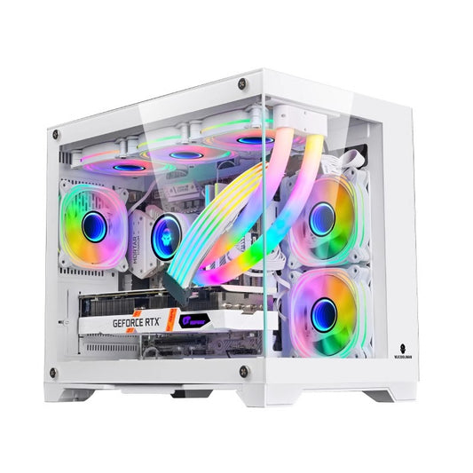 360 Water-Cooled Desktop Computer Host with Panoramic Glass