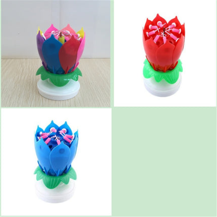 Buy First Musical Lotus Candle Colorful Birthday Cake Decor