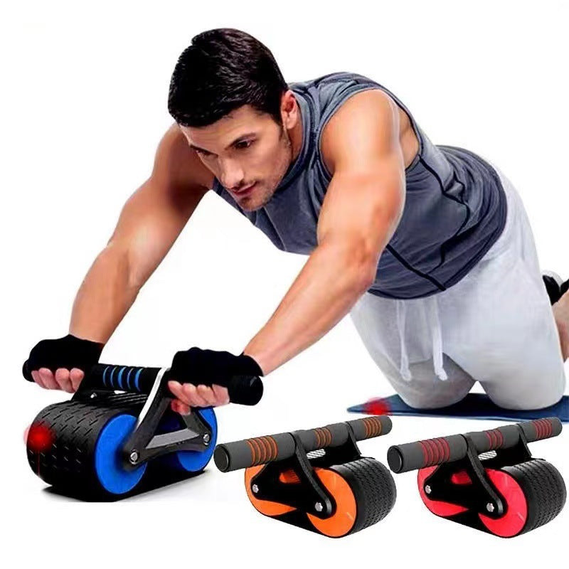 Buy Automatic Rebound Double Wheel Ab Roller for Men Women Gym
