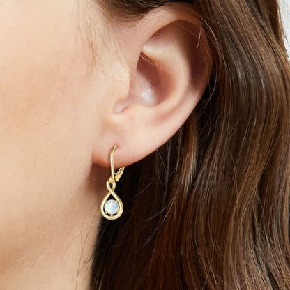 Elegant Womens Auspicious Pearl Earrings Fashion Jewelry