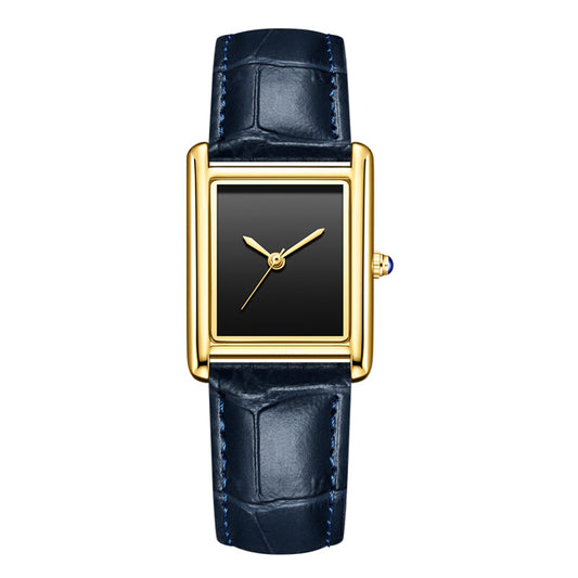 Buy Couple Leather Watch Strap Simple Square Waterproof