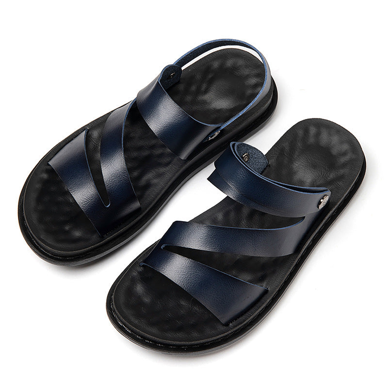 Buy Men's Leather Beach Sandals for Driving & Outdoor Comfort Wear