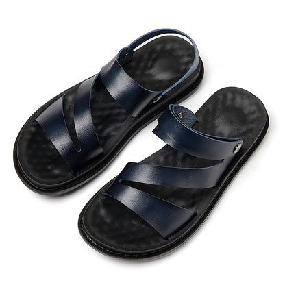 Buy Men's Leather Beach Sandals for Driving & Outdoor Comfort Wear