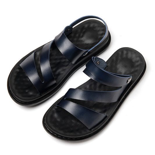 Buy Men's Leather Beach Sandals for Driving & Outdoor Comfort Wear