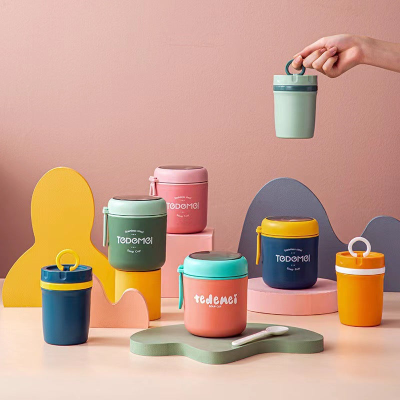 Double Layer Insulated Soup Cup for Hot Food Storage