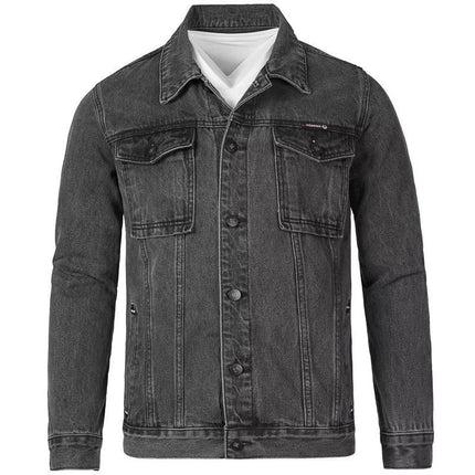 Buy Men’s Korean-Style Slim-Fit Denim Jacket for Trendy Look