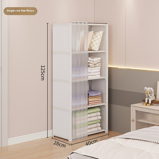 Dust-Proof Wardrobe Small Household Storage Cabinet for Home
