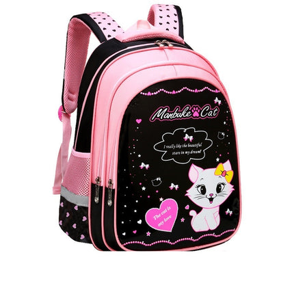 Kids School Cute Cat Print Backpack Fun & Stylish School Bag