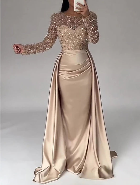 The Dazzling Sequin Queen Sequin Evening Gown Party Wear