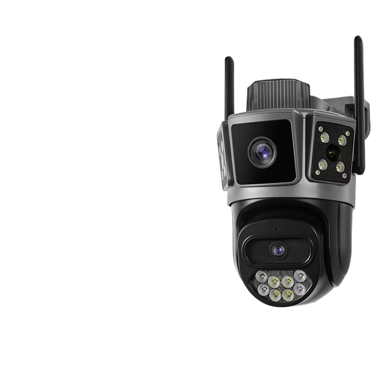 Home Wireless Surveillance Camera Three-Screen Monitoring