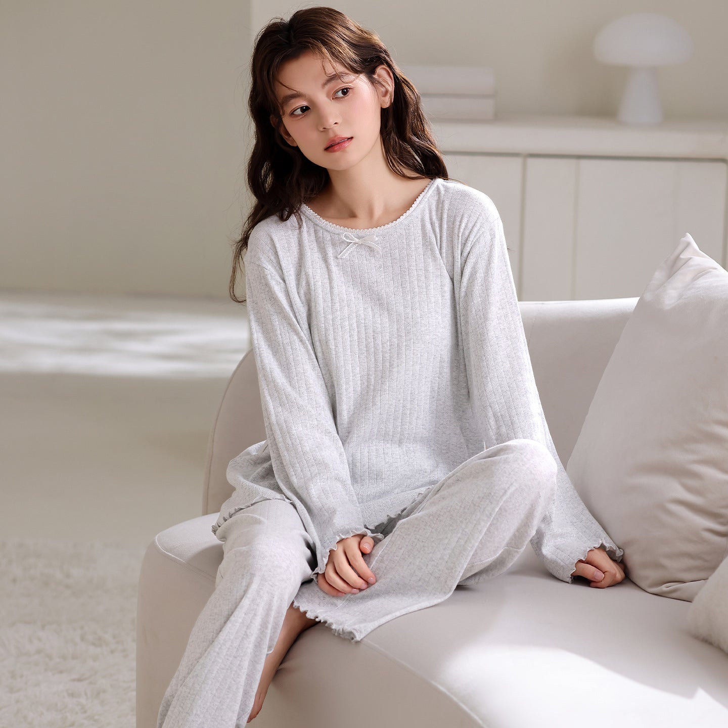 Buy Women’s Simple Pure Cotton Pajamas for Soft Night Comfort