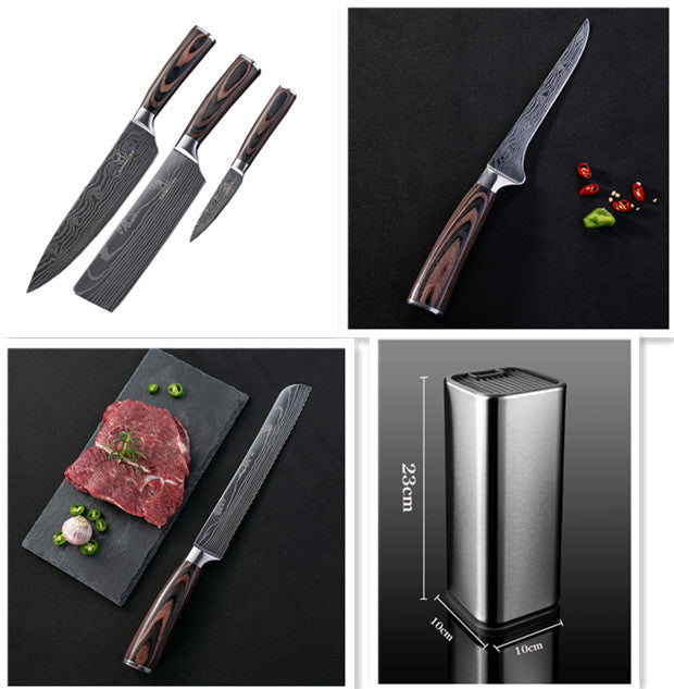 Chef Knives Kitchen Knives Cleaver and Slicing Knife Set