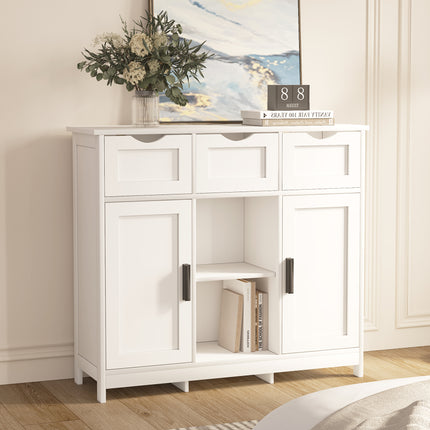 Buy Cabinets With Drawers and Shelves White Home Storage Furniture
