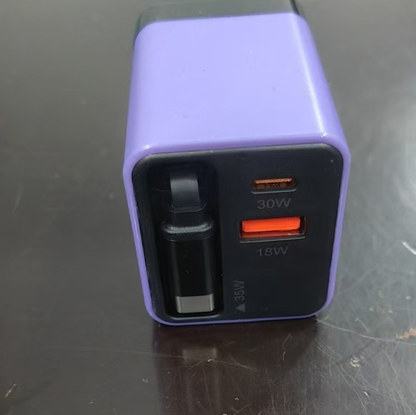 65W GaN Fast Charger with Dual USB Ports
