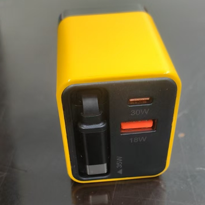 65W GaN Fast Charger with Dual USB Ports
