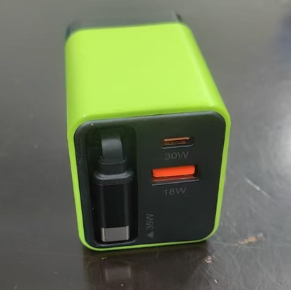 65W GaN Fast Charger with Dual USB Ports