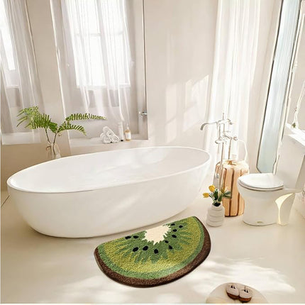 Buy Kiwi Fruit Bath Mats Cute Absorbent Bathroom Rugs