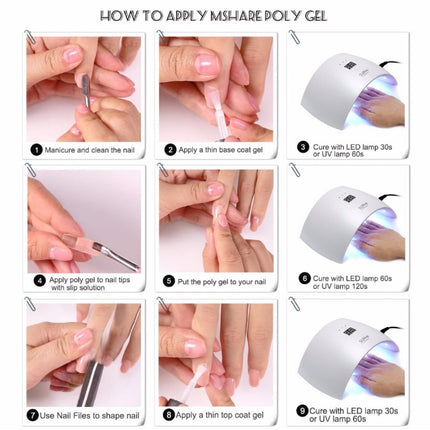Nails Poly Gel for Strong and Long-Lasting Nail Extensions