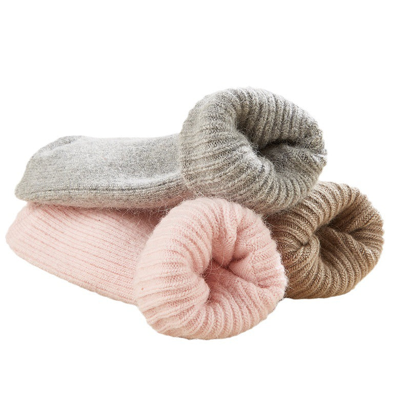 Rabbit Wool Blend Fleece Lined Winter Socks Warm Daily Wear